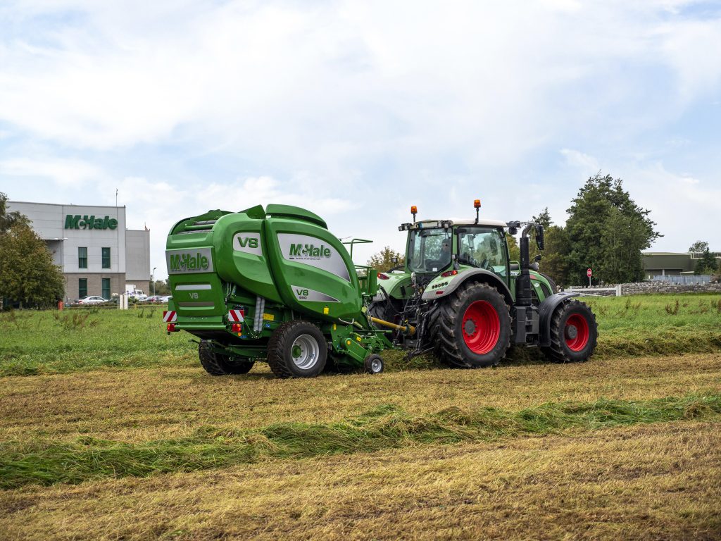 McHale V8950 Baling at McHale Factory Ireland