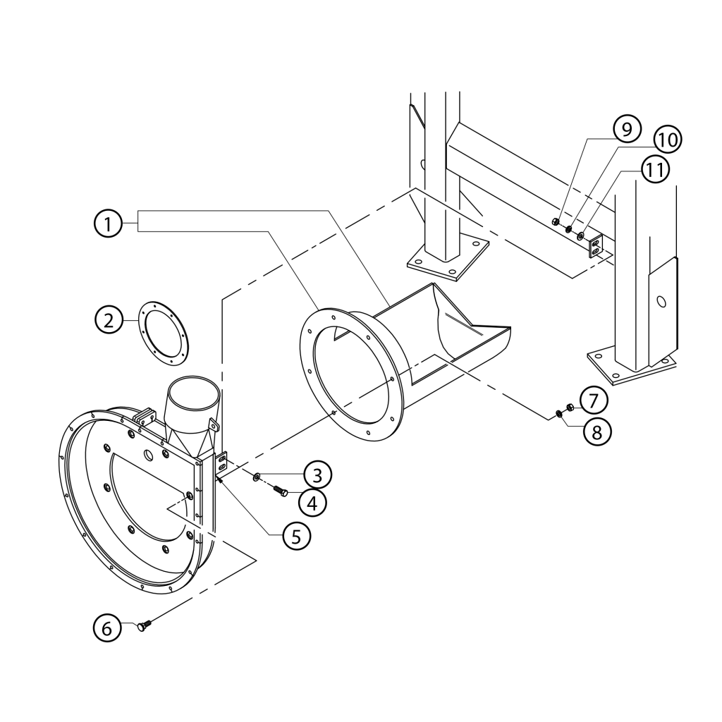 Impeller Housing Intake and Front Drain Standard 43a